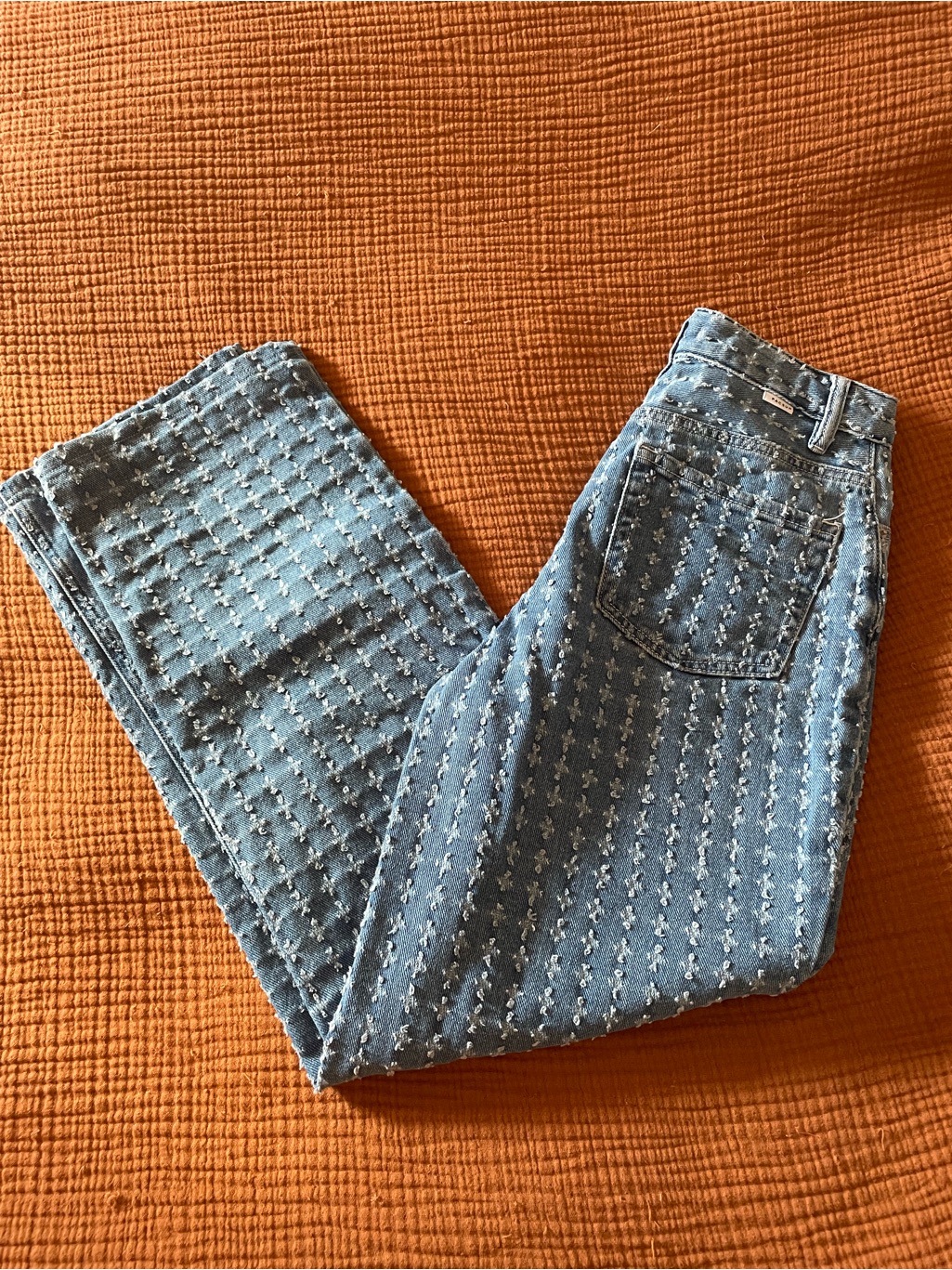 Pacsun Light Blue Embroidered Denim Jeans